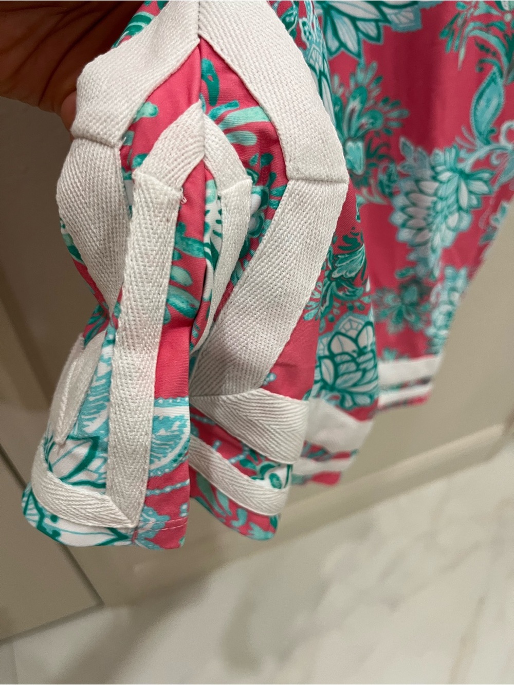 Cabana Life Cote de Azure Sleeveless Pink Floral Shift Tunic swim cover up Dress - Picture 8 of 11